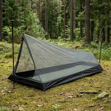 탑 랜더 초경량 메쉬 이너텐트 1인용 백패킹 텐트 트레킹폴 타프 호환 모기장 텐트 A Tower Mesh Tent, 1인, 텐트 세트 (트레킹폴 2개 포함)