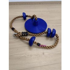 감각통합 그네 기구 실내놀이 접시 스윙 감각 훈련 놀이방, 1개, 그네 로프 릴 포함