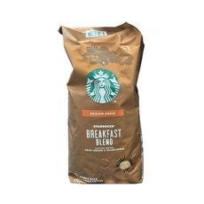 원두 브랙퍼스트 블랜드 홀빈 커피 1.13kg 카페 스타벅스 가루(휴대용손소독제증정), 1개, 홀빈(분쇄안함)