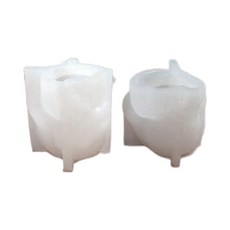 DIY 펜 홀더 홈 데코를위한 화분 실리콘 몰드 콘크리트 시멘트 금형, 1개