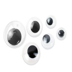 토탈셀링 인형 눈알 스티커 공예용품, 8mm