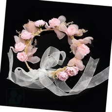 바래스 머리띠 화관 신부화관