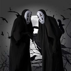 5시주문건 당일배송 가오나시 코스프레 할로윈 코스튬 의상 가면 장갑 세트 빠른배송