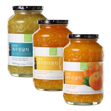 초록원 1kg 제주세트 ( 청귤차1 +한라봉차1 +감귤차1 ), 1개, 1개입