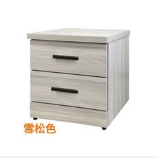 台灣製造免組裝木心板床頭櫃邊櫃二抽屜收納櫃電話置物櫃邊桌, 1個, 雪松色, 雪松色
