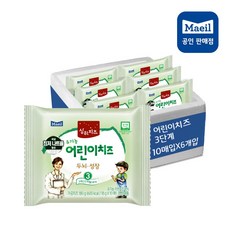 상하치즈 상하 유기농 어린이치즈 3단계18g x 60매, 단일옵션, 180g, 6개