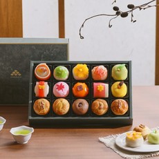 [수예당] 화과자만주 3호 "쇼핑백+띠지", 675g, 1세트