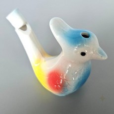 새 모양 도자기 물소리 피리 악기 장식 소품 인테리어 오브제 힐링 사운드 감성, 1개