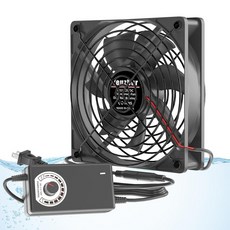 스피드 컨트롤러 및 AC 그가 장착된 Yeuzbur 20MM x 25MM IP67 방수 팬 3000RPM0V20V220V 환기 냉각