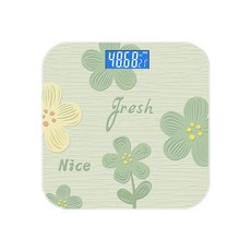 電子體重計 LED螢幕 體重機 體重秤 高精度測量 200克起秤 圓角設計, 電子體重計 綠, 1個