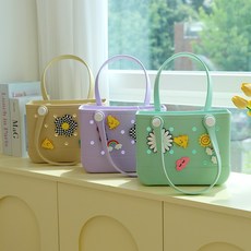 봄봄 실리콘 수영장 목욕 방수가방 + 파츠 4종세트, 방수가방 베이지