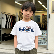 퓨어몰링 아동용 순면 기본 반소매 반팔티 통기성 라운드 반팔 티셔츠