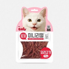 서락 [펫더맨] 더캣츠 미니리얼 고양이 육포 (오리) 강아지육포간식