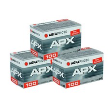 아그파필름 흑백필름 APX 100-36컷 (3롤) 세트상품 AGFA 100 FILM 일반필름, 1개, 아그파 흑백필름 APX 1000-36컷 (3롤) 세트