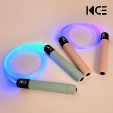 KCE 야광 줄넘기 네오빔 어린이줄넘기 성인 다이어트, 네오빔 그린 배터리포함, 1개