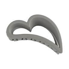 나카노야 NAKANOYA 반스 클립 1개 플라스틱 수지 헤어클로 반스 지케핀 헤어클립 무지 심플 무채색 컬러 하트 구멍 뚫기 중간 절단 투명 매트 무광 무광 광택 중간 정도 미디엄