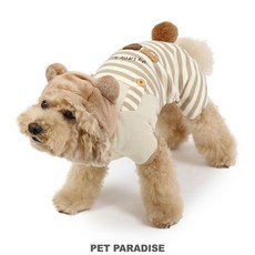 貝果貝果 日本 Pet Paradise 條紋小熊連身褲 [D17420], 1個
