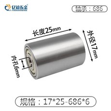 리본 벨트 기계 이중 플랫 휠을 풀리 휠용 금속 트랙 아이들러, 17 25 6, 02 17   25-6