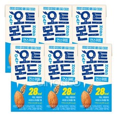 롯데칠성 오트몬드 저당 언스위트, 6개, 190ml