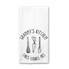 OwingsDesignsPerfect Granny's Kitchen Towel - 접시 타월 할머니를 위한 선물 요리용 티 베이킹 부드럽고 흡수력이 좋은 주방 생일 크리스마스