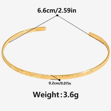 스테인리스 스틸 리얼 골드 도금 팔찌 커프 뱅글 여자 매력 생일 기념일 쥬얼리 선물 변색 없음, 25 Q4-G, 01 as option shown
