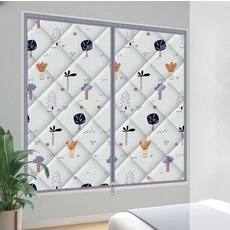 바람막이 커튼 커텐 패딩 높이 창문 난방 단열 방풍 지퍼형