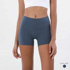 LUCISSI 高腰提臀瑜珈短褲 顯瘦彈力裸感舒適運動褲