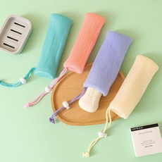 香皂打泡網 肥皂起泡網 洗面乳臉部專用沐浴乳洗髮水發泡網紗袋, 粉色, 1個