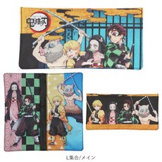 BANDAI 鬼滅之刃 口罩收納袋, 1個, 12.主角四人, 主角四人