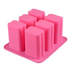 長方形立體手工皁香薰肥皂戚風蛋糕慕斯可DIY烘焙硅膠模具, 1個