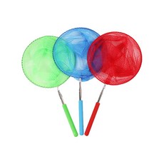 TW 잠자리채 곤충채집망 5단 접이식 그물망 휴대용, 그린, 1개