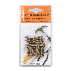 목재 피스 일반 8X20MM 가구나사, 1개