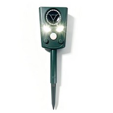 태양광 초음파 해충퇴치기 적외선탐지동물 야생멧돼지 두더지 고라니 퇴치 LED 경보음 360도적외선 퇴치기, A808