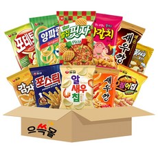 농심 봉지과자 선물세트 10종+꽃새우, 1세트, 6호