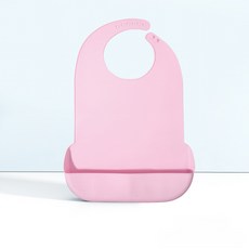 에쉬울프 방수 성인용 턱받이, 1개, 핑크