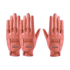 [3장 1세트] 리카타 노블레스 그레이스 컬러 천연 양피 여성용 양손 골프장갑, 그레이스 핑크, 3개