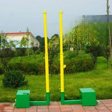배드민턴 폴대 지지대 이동식 배구 걸이 실내외 족구 프레임, 1개, 표준 에어 발리볼 네트 프레임+7.1m