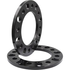 휠 액세서리 부품 2개 세트 다이캐스트 스페이서 6mm 1/4인치 두께 볼트 패턴에 맞는 8x6.50 8x165.1mm 8x170mm 8x180mm 쉐보레 실버라도 2500 3, 2 Pack, 1/2" (12mm) Billet
