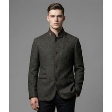 [TAG가 370 000] 크로커다일 울혼방 클래식 스탠드 카라 자켓 CDAA1JK4104