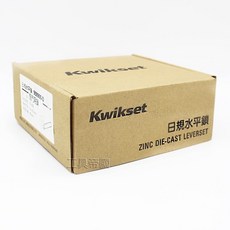 東隆 Kwikset 台灣製 日規水平鎖 平光黑 房門鎖 9500900-D 60mm, 1個