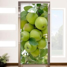 아트박스/꾸밈 fh245-현관문시트지_주렁주렁풋사과나무