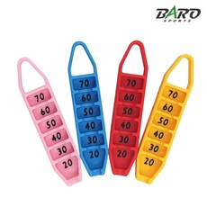 골프티 리프터 높이조절 컨트롤 나무티 드라이버 우드 티꽂이 4p 세트, 1세트, 4가지(레드,블루,핑크,옐로우)