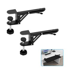 DIY 테이블 연장 접이식 브라켓 2개세트 무타공 선반받침대, 블랙(상판 미포함), 1개