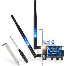EDUP PCIE WiFi 7 카드 BE6500 무선 네트워크 PC용 블루투스 5.4 트라이밴드 6G/5G/2.4Ghz OFDMA 802.11be 인텔/AMD 윈도우 11 64, AX3000M