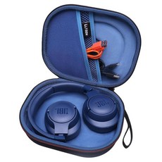 방수 이어폰 운동 수영 스포츠 JBL 라이브용 LTGEM EVA 하드 케이스 770NC/660NC/650BT/460NC/670NC/400BT/500BT and Tune 770N, 4.Black outside + Blue inside, 1개, 4.검은색 외부 + 파란색 내부