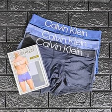 CALVIN KLEIN 冰絲涼感男四角內褲三入組