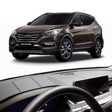 싼타페더프라임 가죽 대시보드커버 자동차 대쉬보드 차량용 논슬립 논슬립 커버 자동차 차량용 카바 대쉬보드 dew+14150VP, 센터스피커 무_블랙스티치