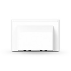 상도 올리비아 화이트 2구 콘센트 방우형(가로) 욕실용 덮게 커버형, 1개