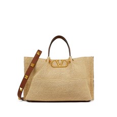 발렌티노 가라바니 서머 미디엄 스트로 토트 백