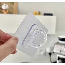 다용도 링걸이 접착식 투명 O형 무타공 다용도고리 60개